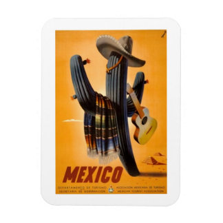 Magnet Flexible Vintage Mexique - Mexique Voyage Tourisme Advert