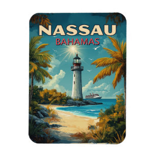 Magnet Flexible Vintage Nassau Bahamas