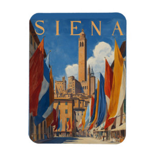 Magnet Flexible Vintage Siena Italie Voyage