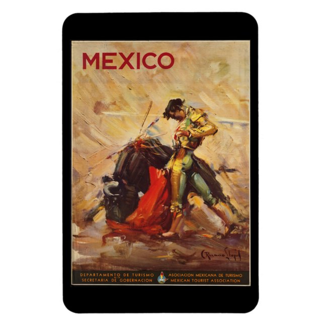 Magnet Flexible Vintage Travel Mexico (Vertical)