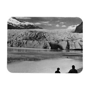 Magnet Flexible Vintage USA Alaska Mendenhall glacier Juneau 1970
