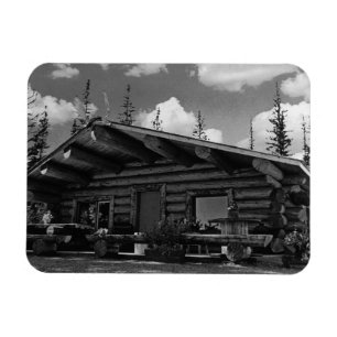 Magnet Flexible Vintage USA Alaska Moderne cabine de bille d'Alask