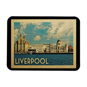 Magnet Flexible Vintage voyage d'aimants Liverpool