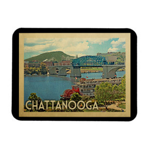 Magnet Flexible Vintage voyage de Chattanooga Tennessee