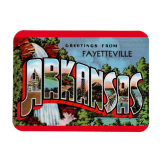 Magnet Flexible Vintage voyage de Fayetteville Arkansas