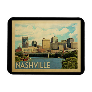 Magnet Flexible Vintage voyage de Nashville Tennessee
