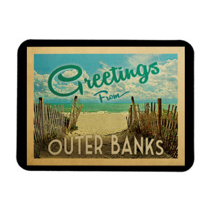 Magnet Flexible Vintage voyage de plage de Banks