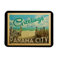 Vintage voyage de plage de Panama City