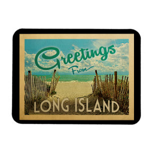 Magnet Flexible Vintage voyage de plage du Long Island