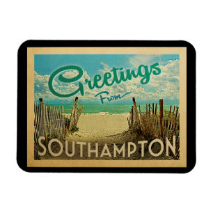Magnet Flexible Vintage voyage de plage Southampton