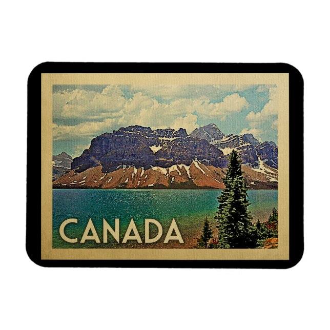 Magnet Flexible Vintage voyage du Canada (Horizontal)