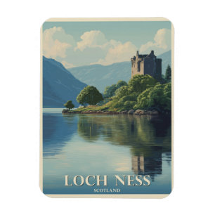 Magnet Flexible Vintage voyage Loch Ness Scotland