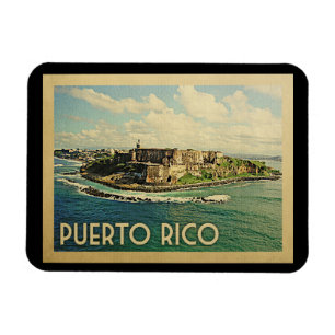 Magnet Flexible Vintage voyage Porto Rico