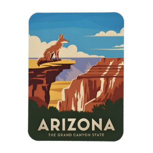 Magnet Flexible Vintage voyage rétro Arizona Grand Canyon Pittores