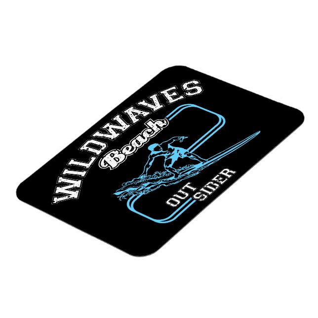 Magnet Flexible Vintage Wild Waves Beach Surf extérieur (Côté Gauche)
