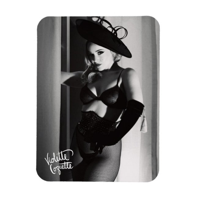 Magnet Flexible Violette Coquette "Film Noir" / Look (Vertical)