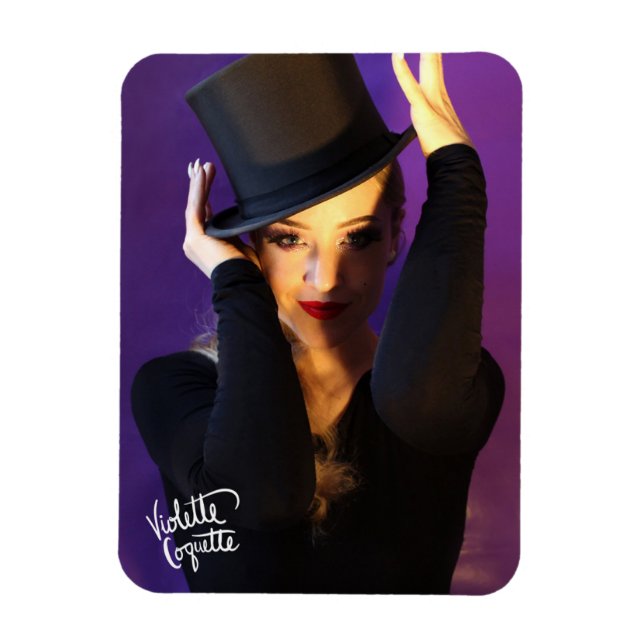 Magnet Flexible Violette Coquette "Top Hat" / 2 (Vertical)