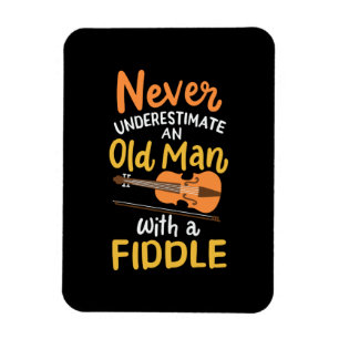 Magnet Flexible Violoniste - Vieil Homme avec un Violon