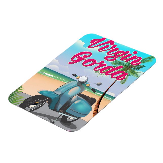 Magnet Flexible Virgin Gorda Îles vierges britanniques (Côté Gauche)