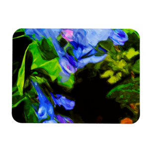 Magnet Flexible Virginia Bluebell Fleur sauvage impressionniste