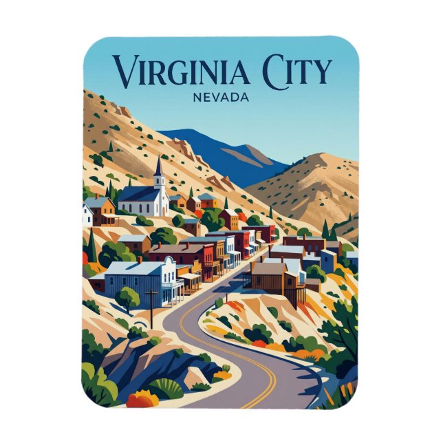 Magnet Flexible Virginia City États-Unis (Vertical)