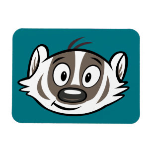 Magnet Flexible Visage de blaireau de boomer du raton laveur   de