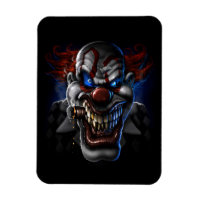 Visage de clown malin