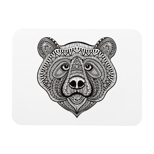 Magnet Flexible Visage de l'ours inspiré (Horizontal)