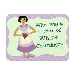 Magnet Flexible Visite Whine Country Retro Fun Kitsch