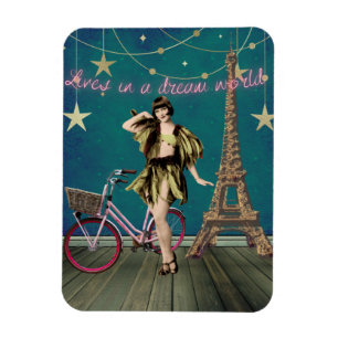 Magnet Flexible Vit Dans Un Monde De Rêve Funky Altered Art