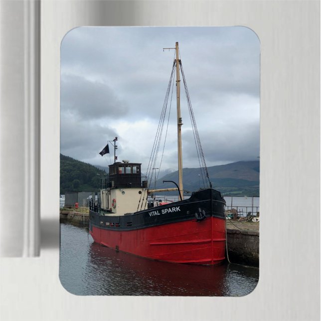 Magnet Flexible Vital Spark, Puffer Boat, Inveraray, Écosse, (Créateur téléchargé)