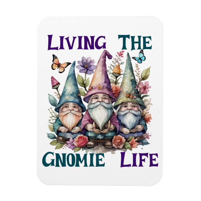 Magnet Flexible Vivre la vie de gnome (Vertical)