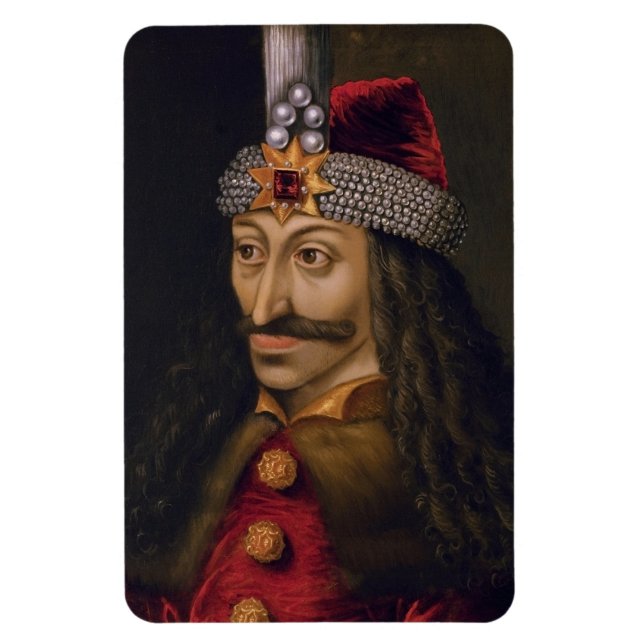 Magnet Flexible Vlad tepes Impaler Portrait Voivode Histoire de Dr (Vertical)