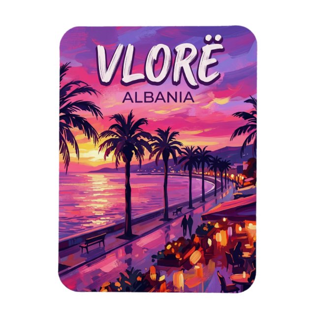 Magnet Flexible Vlorë Lungomare Albanie (Vertical)