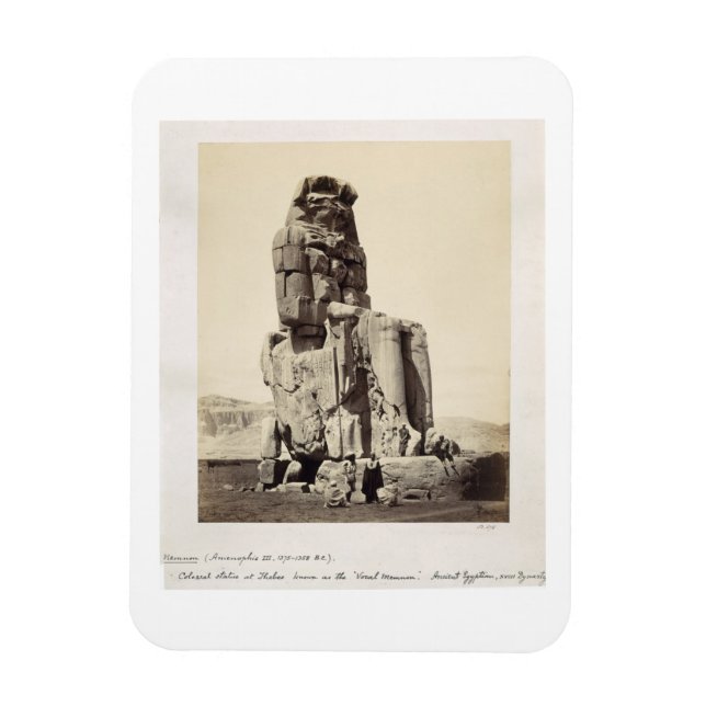 Magnet Flexible "Vocal Memnon", statue de Colossal d'Amenhotep I (Vertical)