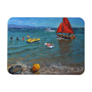Magnet Flexible Voiles jaunes Abersoch de balise et de rouge