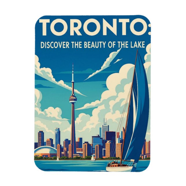 Magnet Flexible Voilier à Toronto Canada Voyage (Vertical)