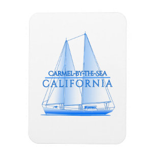 Magnet Flexible Voilier nautique côtier de Carmel-by-the-Sea