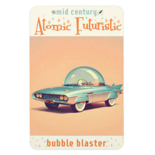Magnet Flexible Voiture Blaster à Bulle Futuriste Atomique