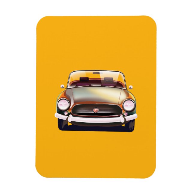 Magnet Flexible Voiture classique vintage (Vertical)