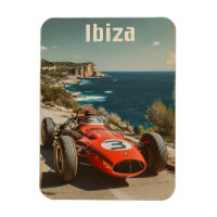Voiture de course vintage à Ibiza