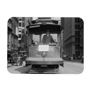 Magnet Flexible Voiture de rue, New York City, Vintage