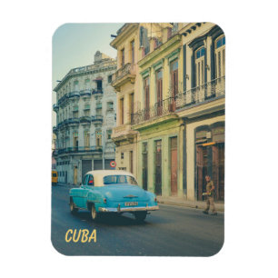 Magnet Flexible Voitures anciennes classiques La Havane Cuba Photo
