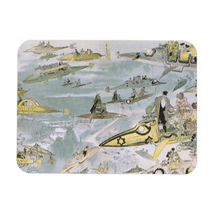 Magnet Flexible Voitures de science-fiction futuristes vintage, ta