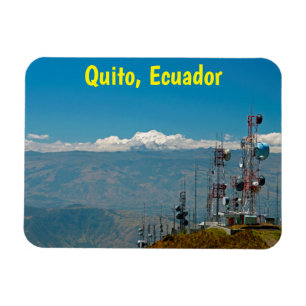 Magnet Flexible Volcan et mâts Antisana, Quito, Equateur