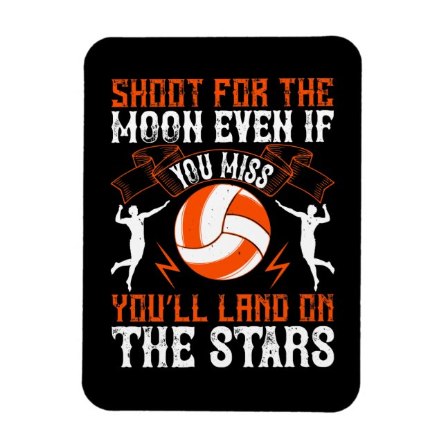 Magnet Flexible Volleyball - Tirez Pour La Lune (Vertical)