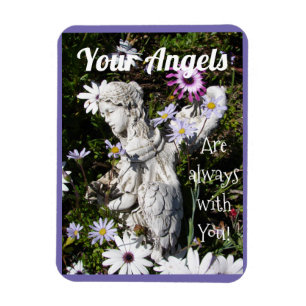 Magnet Flexible Vos anges sont toujours avec vous Floral Flower
