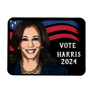 Magnet Flexible Vote Kamala Harris pour le Président 2024