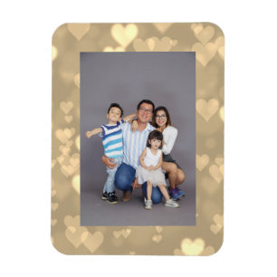 Magnet Flexible Votre cadre favori Photo Bokeh Hearts