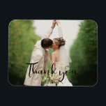 Magnet Flexible Votre Merci photo de jour de mariage<br><div class="desc">Mariage personnalisé merci magnets pour vos amis et votre famille de les remercier d'avoir assisté à votre célébration mariage. Customisez ce design avec votre photo préférée de jour de mariage. Si vous souhaitez davantage de personnalisation, comme un message ou des noms ajoutés, n'hésitez pas à me contacter. Je serais heureux...</div>